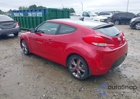 2016 Hyundai Veloster z USA, uszkodzony, nr VIN KMHTC6AD1GU295617
